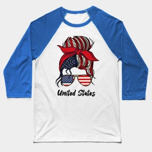 Patriotic Chic, USA Pride Baseball T-Shirt